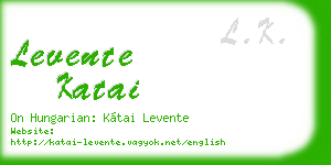 levente katai business card