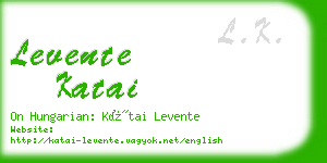 levente katai business card
